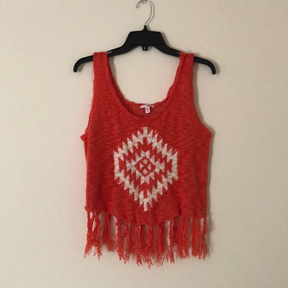 Orange/pink crop top